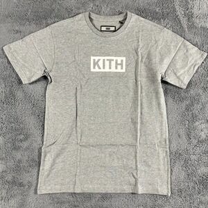 KITH Shirt Mens Medium Short Sleeve Tee Classic Box Logo Heather Gray